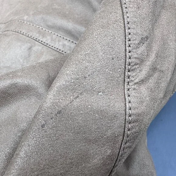 Vintage Leather Aviator Bomber Jacket Coat Brown Size M 1980s J Riggings Korea - Picture 10 of 15